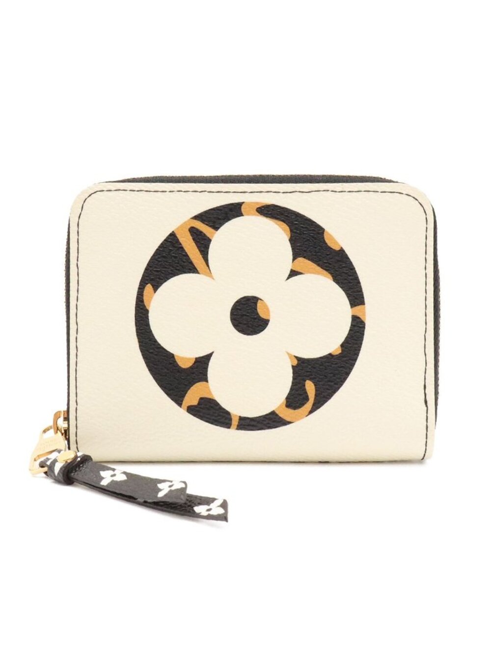 Louis Vuitton Monogram Jungle Zippy Coin Purse Zip Around Ivoire